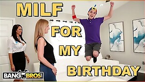 BANGBROS - Juan El Caballo Loco Gets Hot MILF Reagan Foxx For His BirtHDay